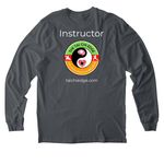 Tai Chi Edge Instructor, a Terrain Grey Allmade Organic Cotton Long Sleeve Tee (back-view)