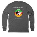 Tai Chi Edge Instructor, a Aluminum Grey Allmade Eco Triblend Long Sleeve Tee (back-view)