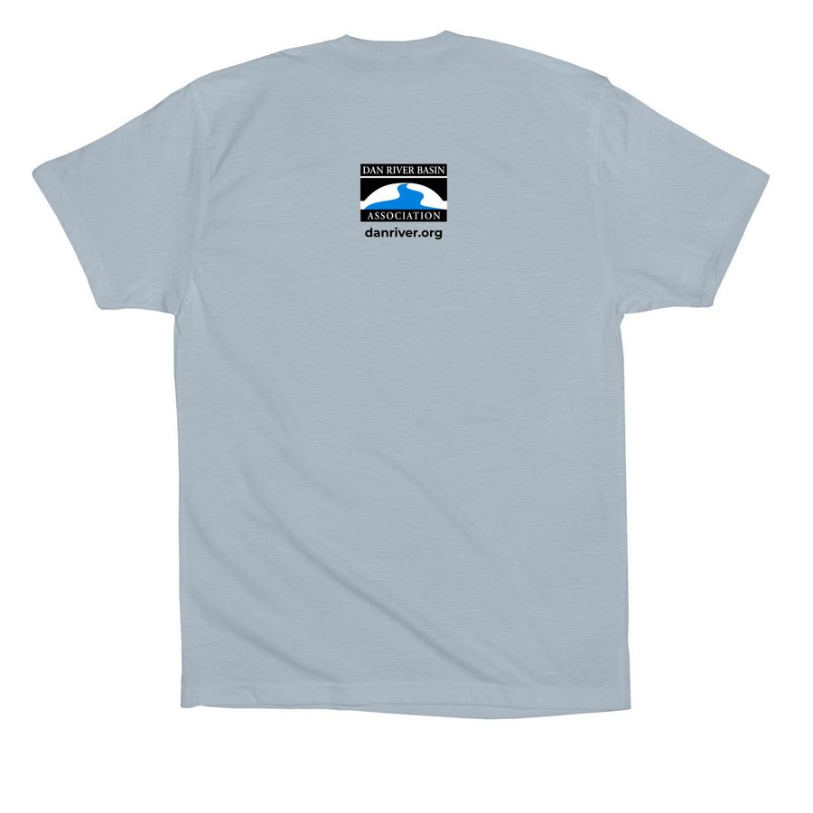 Soaring Together: The Eagle's Story, a Light Blue Premium Cotton Tee (back-view)