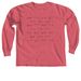 Boobies and Scars (Dark), a Crimson Comfort Colors Long Sleeve Tee