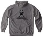 The Good Ones., a Grey Comfort Colors Pullover Hoodie (back-view)