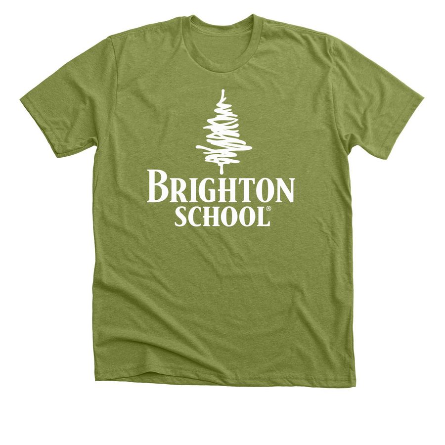 Brighton Logo- (Colorful), a Heather Green Premium Unisex Tee
