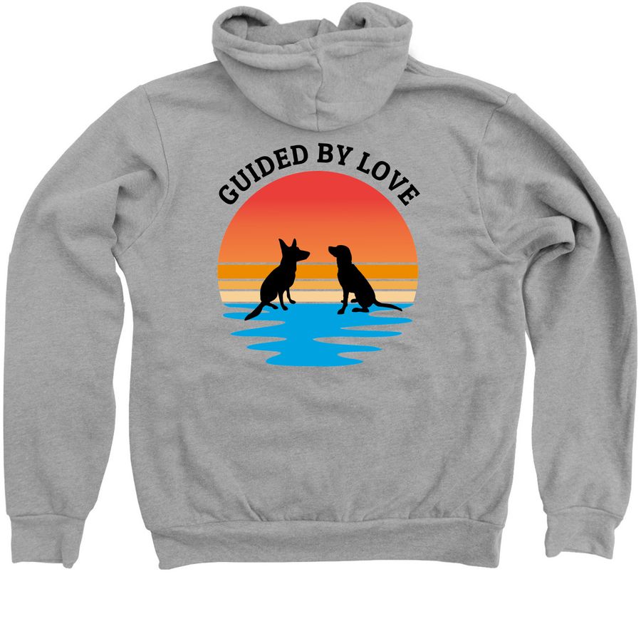 Guiding Eyes Westchester Region Fundraiser&nbsp;, a Athletic Heather Zip Up Hoodie (back-view)