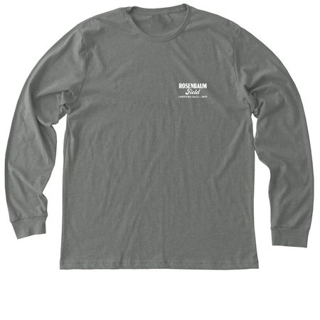 Long Sleeve T-Shirt White Logos, a Deep Heather Premium Long Sleeve Tee