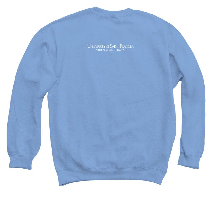 Blooming Nurse&nbsp;, a Carolina Blue Crewneck Sweatshirt (back-view)