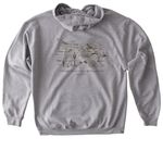 Wild Horses, a Sport Grey Gildan Softstyle Pullover Hoodie (back-view)