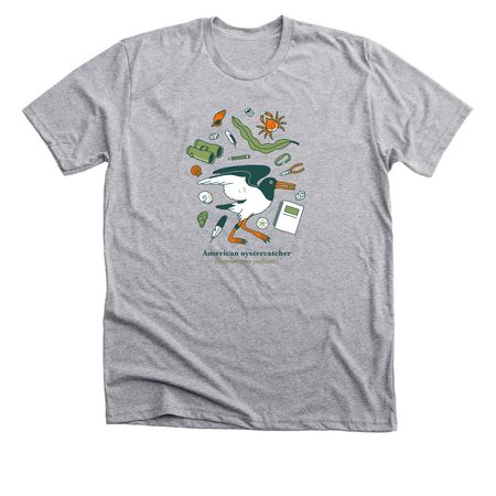 American Oystercatcher, a Athletic Heather Premium Unisex Tee