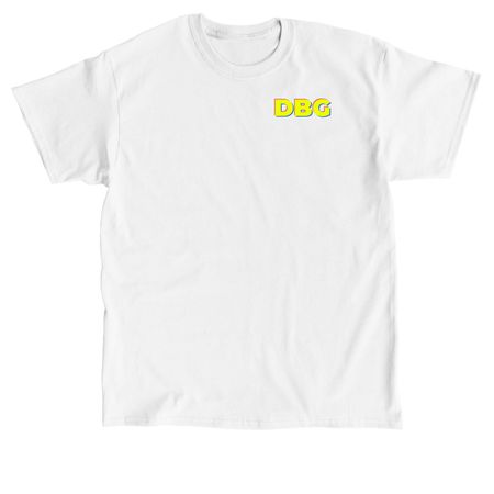 Hooyah Shirt, a White Classic Unisex Tee (back-view)