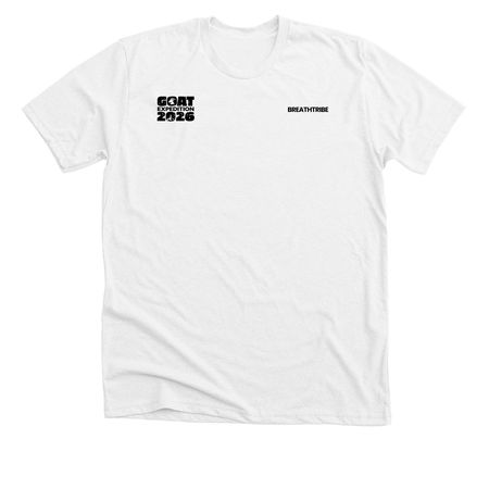 GOAT CHALLENGE 2026 ? WHITE, a Solid White Blend Premium Unisex Tee