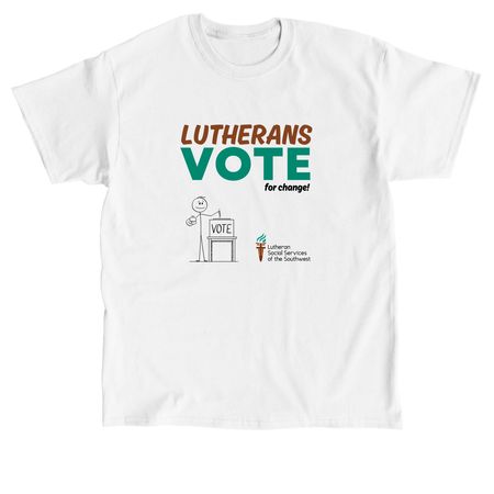 Lutherans Vote - LSS-SW, a White Classic Unisex Tee