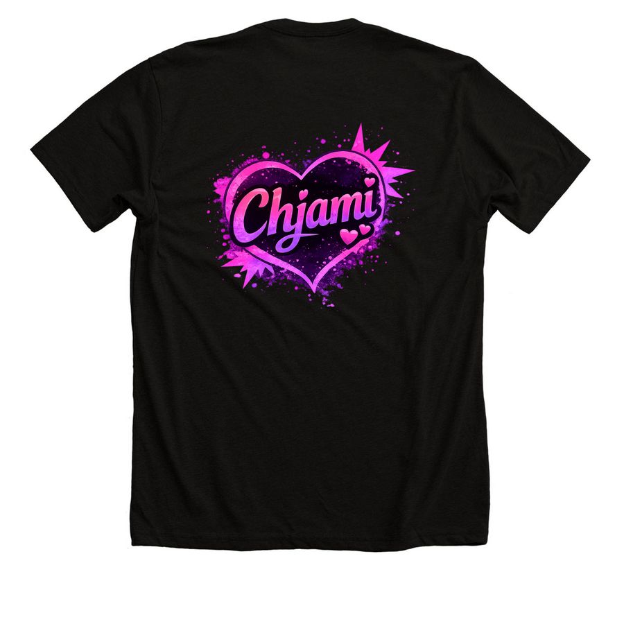 Better By Chjami, a Solid Black Blend Premium Unisex Tee (back-view)