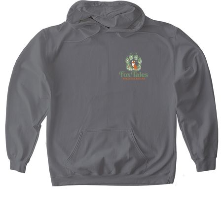 FoxTales Logo, a Charcoal Gildan Softstyle Pullover Hoodie