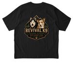 The New Era of Revival K9 | Official Facility, a Black Stanley/Stella Unisex Freestyler Heavyweight Tee (back-view)