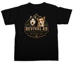 The New Era of Revival K9 | Official Facility, a Black Comfort Colors Unisex Tee (back-view)