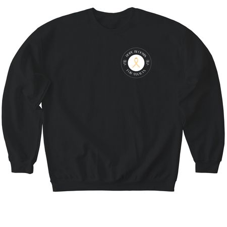 Hope Blooms for Annalyn, a Black Softstyle Crewneck Sweatshirt