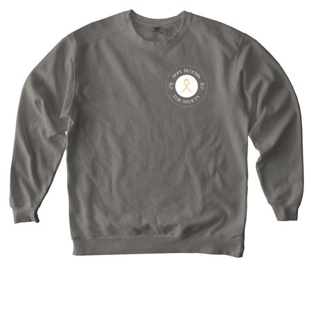 Hope Blooms for Annalyn, a Grey Comfort Colors Crewneck Sweatshirt