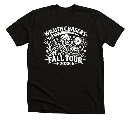 Wraith Chasers Fall Tour '26, a Black Heather Premium Unisex Tee