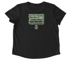 2026 Marlboro Bach Shirts, a Space Black Allmade Eco Triblend Women?s Scoop Neck Tee (back-view)