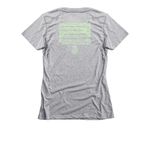 2026 Marlboro Bach Shirts, a Dark Heather Grey Women's Slim Fit Tee (back-view)