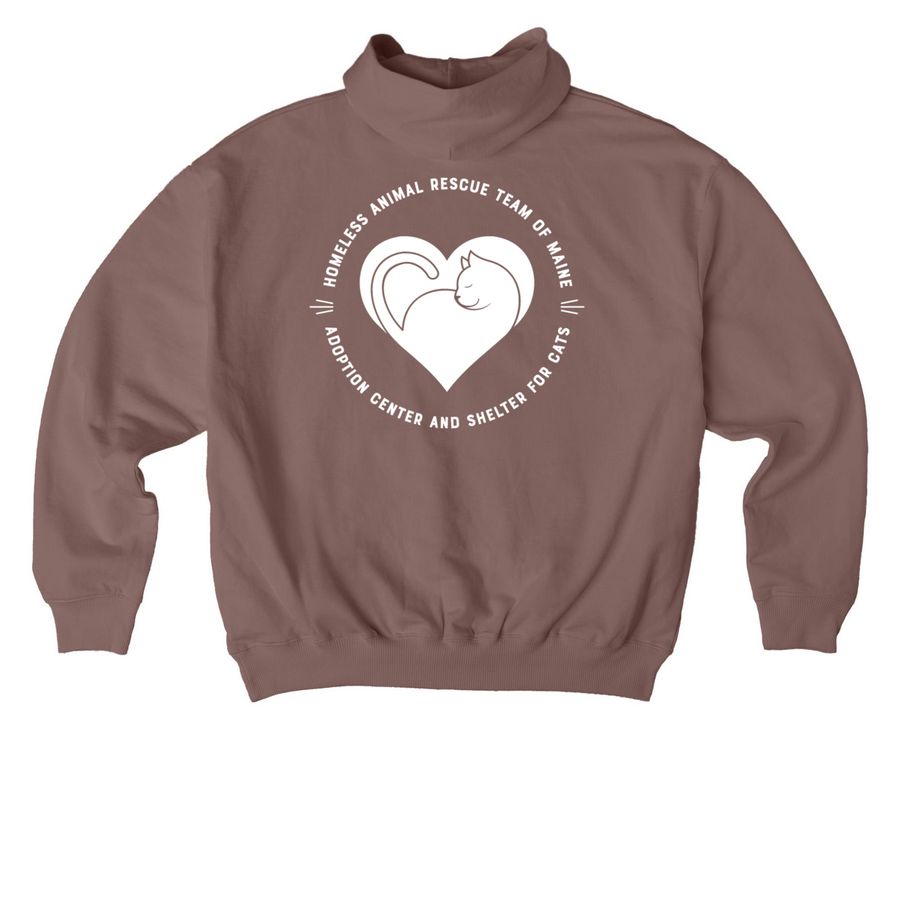 HART cats are my people, a Kaffa Coffee Stanley/Stella Cooper Dry Pullover Hoodie (back-view)