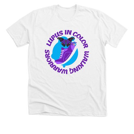 Walking Warrior Shirts, a Solid White Blend Premium Unisex Tee