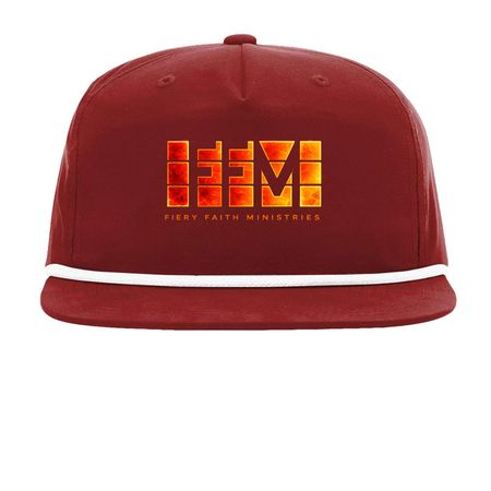FFM Snapback, a Cardinal/ White Printed Umpqua Snapback Cap