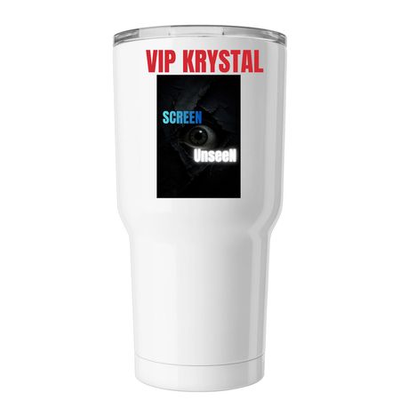 UnseeN Tumbler, a White Insulated Tumbler