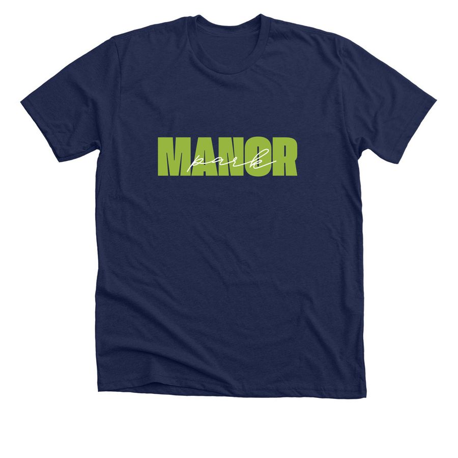 Manor Park 1, a Solid Navy Blend Premium Unisex Tee