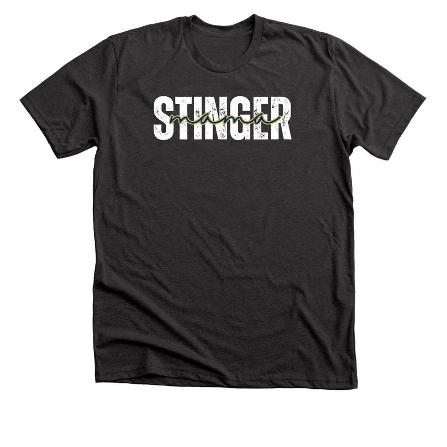 Stinger Mama, a Dark Grey Heather Premium Unisex Tee