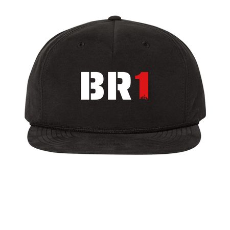 BR1 Hats, a Black Printed Umpqua Snapback Cap