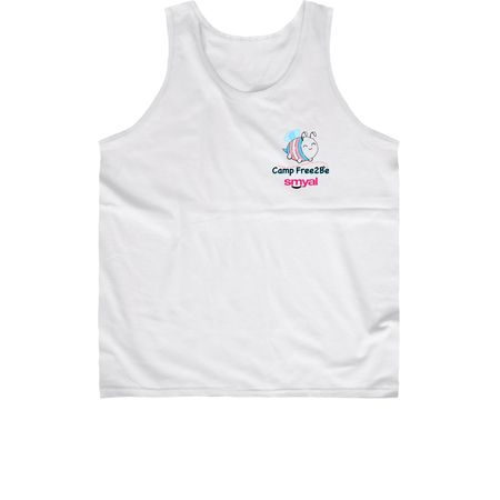 Camp Free2Be, a White Classic Unisex Tank Top