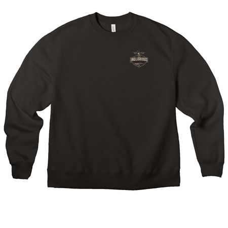 F you Dennis, a Black Premium Heavyweight Crewneck Sweatshirt