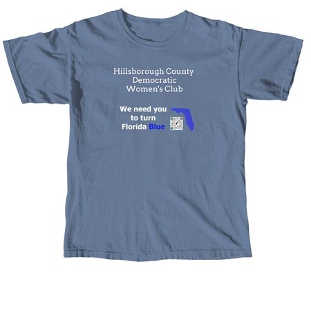 Turn Florida Blue, a Blue Jean Comfort Colors Unisex Tee