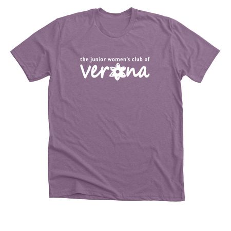 Verona Juniors Classics -Current member shirt, a Heather Purple Premium Unisex Tee