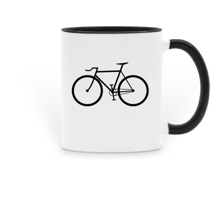 Coffee Mug, a Black Two-Tone Ceramic Mug