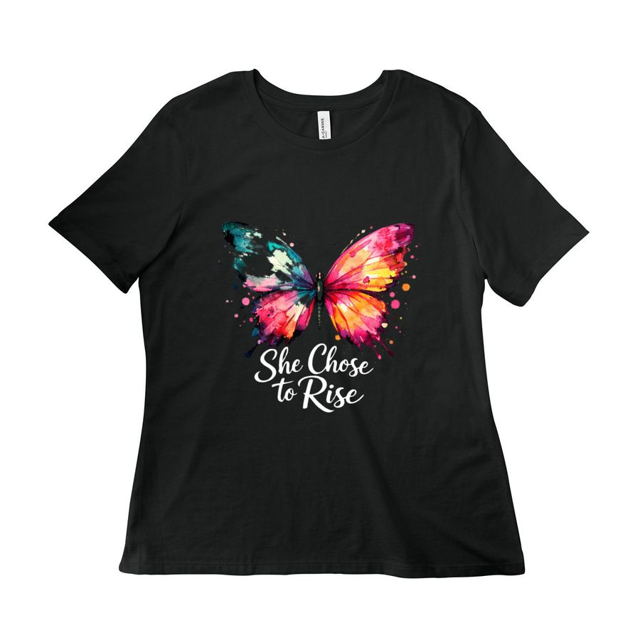 She Chose to Rise, a Vintage Black Women?s Relaxed Cotton Tee