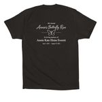 A.&nbsp;, a Black Premium Cotton Tee (back-view)
