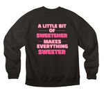 EVERYDAY WEAR, a Black Premium Heavyweight Crewneck Sweatshirt (back-view)