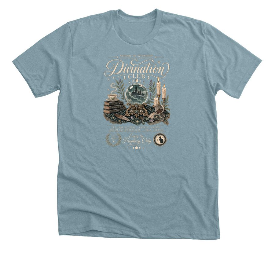 Divination&nbsp;, a Heather Blue Lagoon Premium Unisex Tee