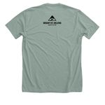 I'm Just a Kid |&nbsp;Artist-in-Residence Series, a Heather Sage Premium Unisex Tee (back-view)