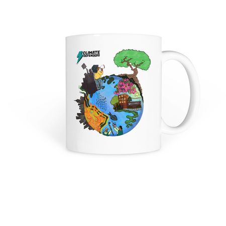 Earth Day Mug, a White Coffee Mug