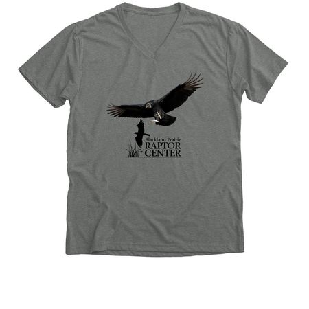 Petunia Flying, a Deep Heather Premium V-Neck Tee