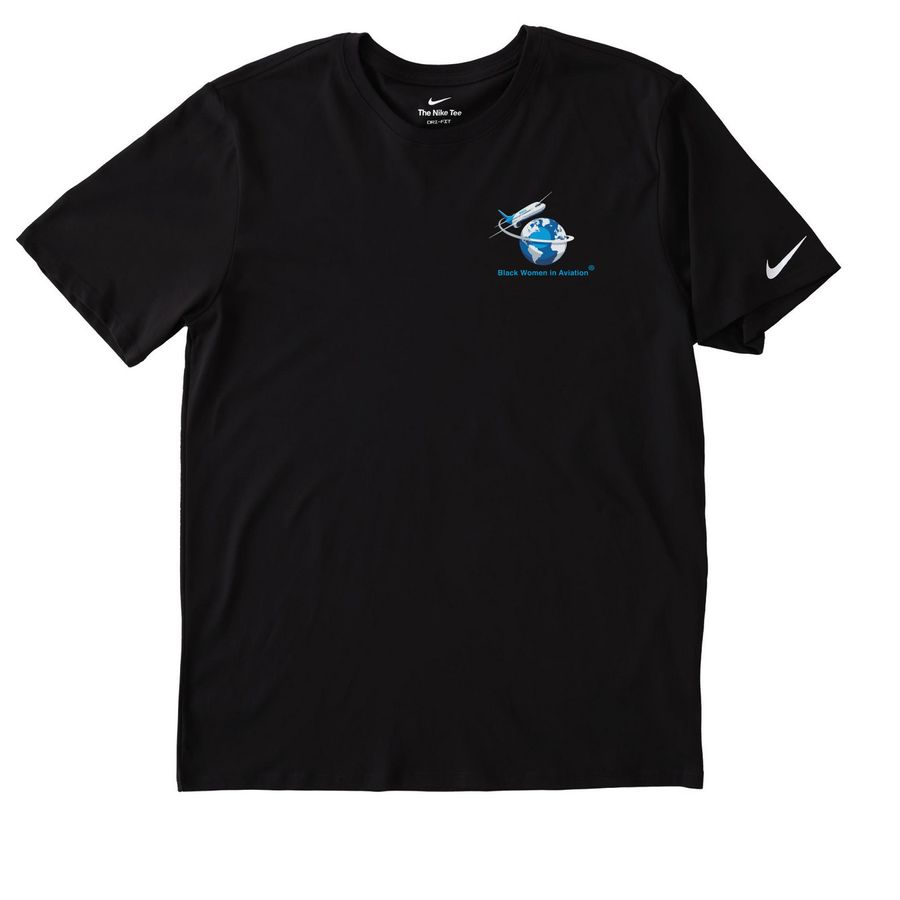 Wear the Mission., a Black Nike Dri-FIT Jersey Blend Performance Tee