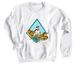 Three Best Friends, a White Crewneck Sweatshirt
