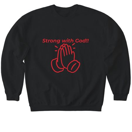 Woman Of Faith, a Black Softstyle Crewneck Sweatshirt