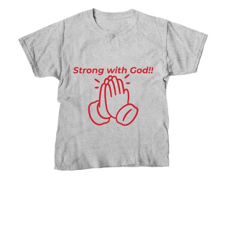 Woman Of Faith, a Sport Grey Youth Unisex Tee