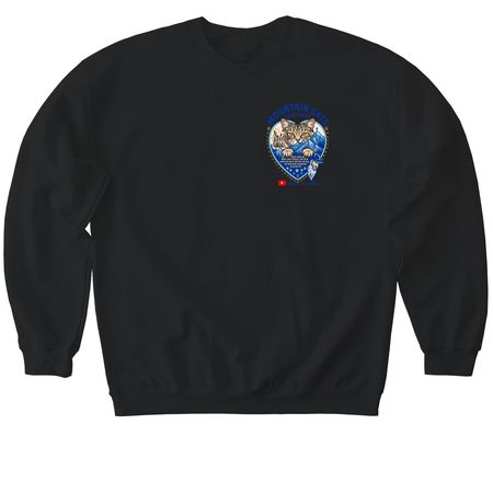 Halloween Back Print, a Black Softstyle Crewneck Sweatshirt