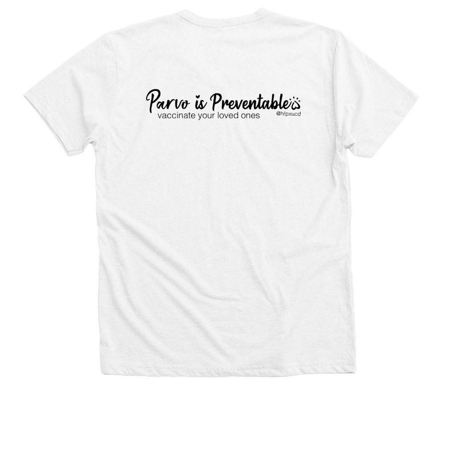 Huckleberry Tees&nbsp;, a Solid White Blend Premium V-Neck Tee (back-view)