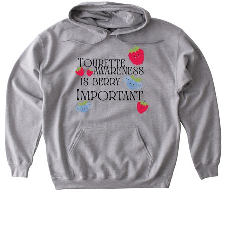 Berry Important Tee&nbsp;, a Sport Grey Gildan Softstyle Pullover Hoodie