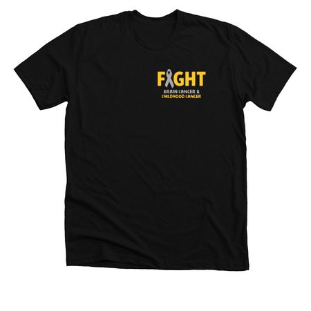 Hard Days Ducky, a Solid Black Blend Premium Unisex Tee (back-view)